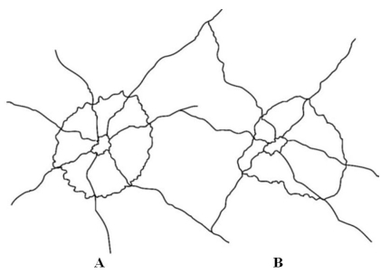 <strong> In reference to the diagram above,what is the correct sequence of impacts?</strong> A) A first B) B first C) A and B simultaneously D) Sequence impossible to determine
