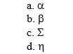 What Greek letter is associated with Type II error?