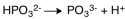<strong>The dissociation reaction for the weak acid,H<sub>2</sub>PO<sub>3</sub><sup>-</sup> would be which of the following?</strong> A) B) C) D)