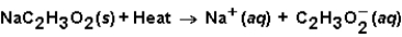 <strong>When sodium acetate dissolves in water,the following reaction occurs. This solution could be used</strong> A)in a hot pack. B)in a cold pack. C)either a hot pack or cold pack. D)neither a hot pack or cold pack.