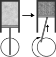 <strong>Consider the figure below which shows the compression phase of a piston in your car's engine.This is an example of which gas law? </strong> A)Charles' B)Boyle's C)Avagadro's D)Dalton's