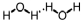 <strong>Which of the following correctly illustrates hydrogen bonding in water?</strong> A) B) C) D)