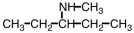 <strong>Which of the following is the structure of 3-amino-3-methylpentane?</strong> A) B) C) D)