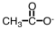 <strong>As CH<sub>3</sub>COOH dissolves in water,H<sub>3</sub>O<sup>+</sup> and ____ are formed.</strong> A) B) C) D)