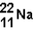 <strong>The number of neutrons in the nucleus of the isotope is _____ .</strong> A)11 B)22 C)12 D)32