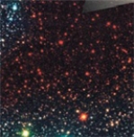 <strong>The image on the right indicates star formation that we cannot see in the wavelength band on the left. The image on the left is a/an __________ wavelength image of the ___________ wavelength image on the right.    </strong> A)radio, infrared B)infrared, visual C)visual, infrared D)infrared, radio <div style=padding-top: 35px> 