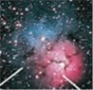 <strong>in the following image, the blue color is from a/an ____________ nebula whereas the pink color is from a/an ___________ nebula.  </strong> A)dark, reflection B)reflection, emission C)emission, dark D)emission, reflection <div style=padding-top: 35px> 