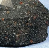 <strong>In this image, chondrules are present. What kind of meteorite is this </strong> A)stony B)stony-iron C)iron D)chondrite