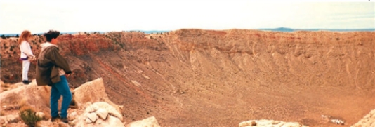 <strong>Which type of object caused the crater </strong> A)meteor B)meteoroid C)meteorite D)asteroid