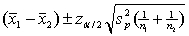<strong>Assuming that all necessary conditions are met, what needs to be changed in the formula so that we can use it to construct a confidence interval estimate for the difference of two population means when the population variances are assumed to be equal?</strong> A) The should be replaced by . B) The z should be replaced by . C) The z should be replaced by . D) The should be replaced by .