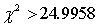 <strong>In a hypothesis test for the population variance, the hypotheses are: . . If the sample size is 15 and the test is being carried out at the 5% level of significance, the null hypothesis will be rejected if:</strong> A) . B) . C) . D) .