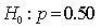 <strong>In testing the hypotheses: , at the 10% significance level, if the sample proportion is 0.56, and the standard error of the sample proportion is 0.025, the appropriate conclusion is:</strong> A) to reject . B) not to reject . C) to reject . D) to reject both and .
