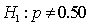 <strong>In testing the hypotheses: , at the 10% significance level, if the sample proportion is 0.56, and the standard error of the sample proportion is 0.025, the appropriate conclusion is:</strong> A) to reject . B) not to reject . C) to reject . D) to reject both and .