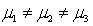 <strong>Which of the following is a correct formulation for the null hypothesis in one-way ANOVA?</strong> A) . B) . C) . D) .