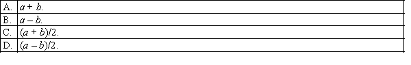 The expected value, E(X), of a uniform random variable X defined over the interval , is: