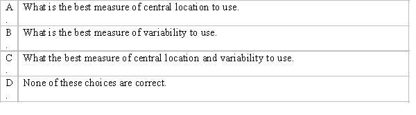 Which of the following may be answered by knowing the shape of the distribution?