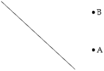  <strong>An infinite plane of charge with  \sigma = + 55.5 \frac { p C } { \mathrm {~m} ^ { 2 } }  is tilted at a 45 \degree  angle to the vertical direction as shown below.The potential difference,V<sub>A</sub> -V<sub>B</sub>,in volts,between points A and B,a 4.50 m distance apart,is  </strong> A)-7.06. B)-9.98. C)-14.11. D)+7.06. E)+9.98. <div style=padding-top: 35px>  