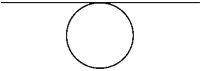 <strong>A uniform sphere of radius R and mass M rotates freely about a horizontal axis that is tangent to an equatorial plane of the sphere,as shown below.The moment of inertia of the sphere about this axis is </strong> A) \frac { 2 } { 5 } M R ^ { 2 } . B) \frac { 2 } { 3 } M R ^ { 2 } . C) \frac { 5 } { 7 } M R ^ { 2 } . D) \frac { 7 } { 5 } M R ^ { 2 } . E) \frac { 3 } { 2 } M R ^ { 2 } .