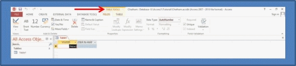 -In the accompanying figure, the Table Tools tab is an example of this type of tab that appears and provides options for working with a specific object when the object is selected.