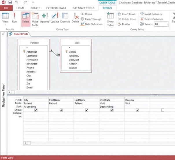 -In the accompanying figure, the VisitDate field is the ____________________ sort field in a sorted datasheet.