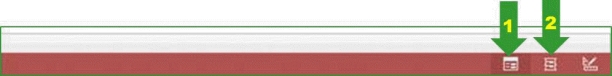 <strong> In the accompanying figure, arrow number 1 identifies the button which indicates the form is displayed in ____ view.</strong> A) Form B) Layout C) Wizard D) Design