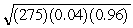 a. Using the Binomial model, Mean: μ = np = (275)(0.04) = 11 Standard deviation: σ = = = 3.25 b. Since np = 11 and nq = 264, we expect at least 10 successes and at least 10 failures. The sample size is large enough to apply a Normal model. It would be unusual to see the number of customers who purchased specialty pet clothing more than 2 or 3 standard deviations above the mean. Since the standard deviation = 3.25, it would be unusual to see more than 18 (11 + 2(3.25) = 17.5) customers who purchased specialty clothing. So, I would conclude that her 4% estimate must have been too low if more than 18 customers purchased specialty clothing for their pet.