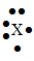 <strong>The Lewis symbol would be characteristic of which group ?</strong> A) 6A B) 2A C) 3A D) 5A
