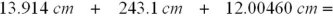 <strong>Select the answer with the correct number of decimal places for the following sum:  </strong> A)269.01860 cm B)269.0186 cm C)269.019 cm D)269.02 cm E)269.0 cm <div style=padding-top: 35px> 