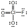 <strong>In the following Lewis structure for ClO<sub>3</sub>F,chlorine has a formal charge of ____ and an oxidation number of ____.  </strong> A)7,7 B)7,-1 C)1,1 D)1,-1 E)1,7 <div style=padding-top: 35px> 