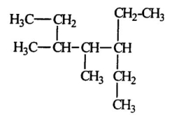 <strong>Select the correct name for the following compound. </strong> A)1,1,3-triethyl-2-methylbutane B)1,1-diethyl-2,3-dimethylpentane C)2,4-diethyl-3-methylhexane D)3-ethyl-4,5-dimethylheptane E)None of these choices is correct.