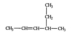 <strong>Select the correct name for the following compound. </strong> A)2-ethyl-3-pentene B)4-ethyl-2-pentene C)3-methyl-4-hexene D)4-methyl-2-hexene E)None of these choices is correct.
