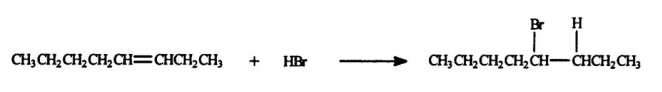<strong>Select the correct reaction type for the following process. </strong> A)addition B)elimination C)substitution D)oxidation E)reduction