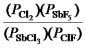 <strong>What is the mass-action expression,Q<sub>p</sub>,for the following reaction? SbF<sub>5</sub>(g)+ 4Cl<sub>2</sub>(g) SbCl<sub>3</sub>(g)+ 5ClF(g)</strong> A) B) C) D) E)None of these is the correct mass-action expression.