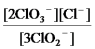 <strong>Write the mass-action expression,Q<sub>c</sub>,for the following chemical reaction. 3ClO<sub>2</sub><sup>-</sup>(aq) 2ClO<sub>3</sub><sup>-</sup>(aq)+ Cl<sup>-</sup>(aq)</strong> A) B) C) D) E)