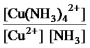 <strong>What is the mass-action expression,Q<sub>c</sub>,for the following chemical reaction? Cu<sup>2+</sup>(aq)+ 4NH<sub>3</sub>(aq) Cu(NH<sub>3</sub>)<sub>4</sub><sup>2+</sup>(aq)</strong> A) B) C) D) E)None of these is the correct mass-action expression.