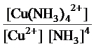 <strong>What is the mass-action expression,Q<sub>c</sub>,for the following chemical reaction? Cu<sup>2+</sup>(aq)+ 4NH<sub>3</sub>(aq) Cu(NH<sub>3</sub>)<sub>4</sub><sup>2+</sup>(aq)</strong> A) B) C) D) E)None of these is the correct mass-action expression.