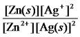 <strong>Write the mass-action expression,Q<sub>c</sub>,for the following chemical reaction. Zn(s)+ 2Ag<sup>+</sup>(aq) Zn<sup>2+</sup>(aq)+ 2Ag(s)</strong> A) B) C) D) E)