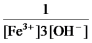 <strong>Write the mass-action expression,Q<sub>c</sub>,for the following chemical reaction. Fe<sup>3+</sup>(aq)+ 3OH<sup>-</sup>(aq) Fe(OH)<sub>3</sub>(s)</strong> A) B) C) D) E)