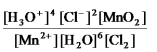 <strong>What is the mass-action expression,Q<sub>c</sub>,for the following chemical reaction? 4H<sub>3</sub>O<sup>+</sup>(aq)+ 2Cl<sup>-</sup>(aq)+ MnO<sub>2</sub>(s) Mn<sup>2+</sup>(aq)+ 6H<sub>2</sub>O(l)+ Cl<sub>2</sub>(g)<sup>-</sup></strong> A) B) C) D) E)None of these expressions is correct.