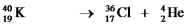 <strong>Which one of the following equations correctly represents positron decay of ?</strong> A) B) C) D) E)