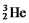 <strong>Identify the missing species in the following nuclear transmutation. </strong> A)2 B)3 C) D) E)