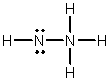 <strong>Hydrazine, N<sub>2</sub>H<sub>4</sub>, is a good reducing agent that has been used as a component in rocket fuels. Select its Lewis structure.</strong> A) B) C) D) E) None of the above is correct.