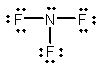 <strong>Select the correct Lewis structure for nitrogen trifluoride, NF<sub>3</sub>.</strong> A) B) C) D) E)
