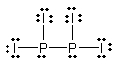 <strong>Select the best Lewis structure for P<sub>2</sub>I<sub>4</sub>.</strong> A) B) C) D) E) None of the above structures is suitable for P<sub>2</sub>I<sub>4</sub>.