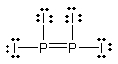 <strong>Select the best Lewis structure for P<sub>2</sub>I<sub>4</sub>.</strong> A) B) C) D) E) None of the above structures is suitable for P<sub>2</sub>I<sub>4</sub>.