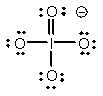 <strong>Select the Lewis structure in which formal charges are minimized for the periodate anion, IO<sub>4</sub><sup>-</sup>.</strong> A) B) C) D) E)