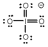 <strong>Select the Lewis structure in which formal charges are minimized for the periodate anion, IO<sub>4</sub><sup>-</sup>.</strong> A) B) C) D) E)