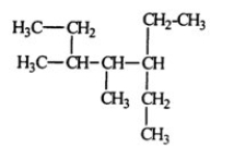 <strong>Select the correct name for the following compound.  </strong> A) 1,1,3-triethyl-2-methylbutane B) 1,1-diethyl-2,3-dimethylpentane C) 2,4-diethyl-3-methylhexane D) 3-ethyl-4,5-dimethylheptane E) none of the above <div style=padding-top: 35px> 