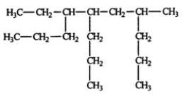 <strong>Select the correct name for the following compound.  </strong> A) 2,4,5-tripropylheptane B) 6-methyl-3,4-dipropylnonane C) 4-ethyl-5,7-dipropyloctane D) 5-ethyl-2,4-dipropyloctane E) 4-ethyl-7-methyl-5-propyldecane <div style=padding-top: 35px> 