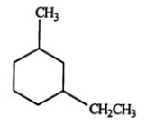 <strong>Select the correct name for the following compound.  </strong> A) 1-ethyl-3-methylcyclohexane B) 1-methyl-5-ethylcyclohexane C) meta-ethylmethylcyclohexane D) meta-ethylmethylbenzene E) 3-ethyltoluene <div style=padding-top: 35px> 